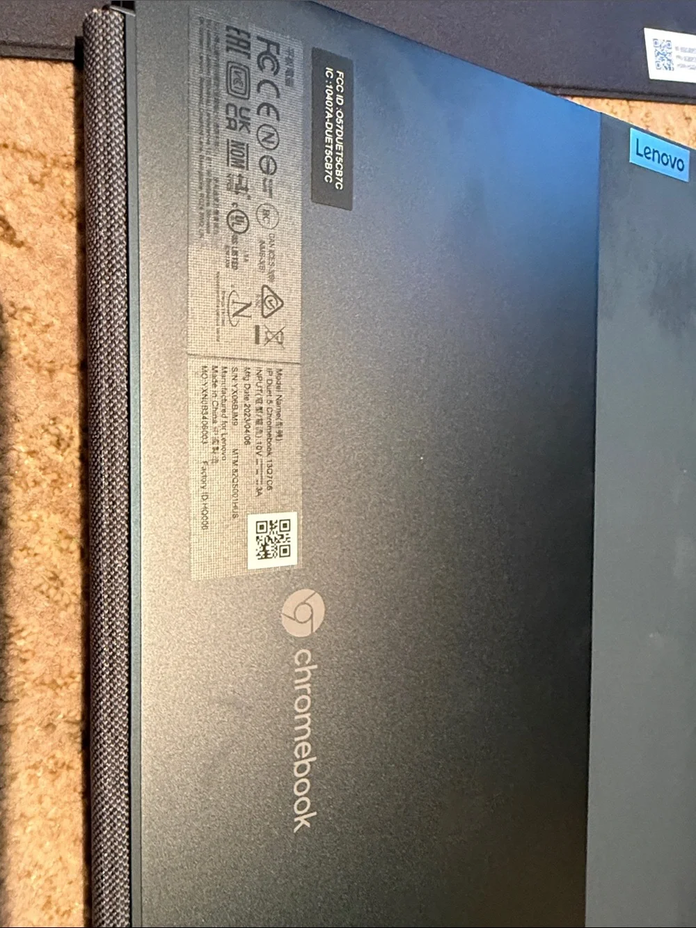 Lenovo Chromebook in Dark Blue and Black